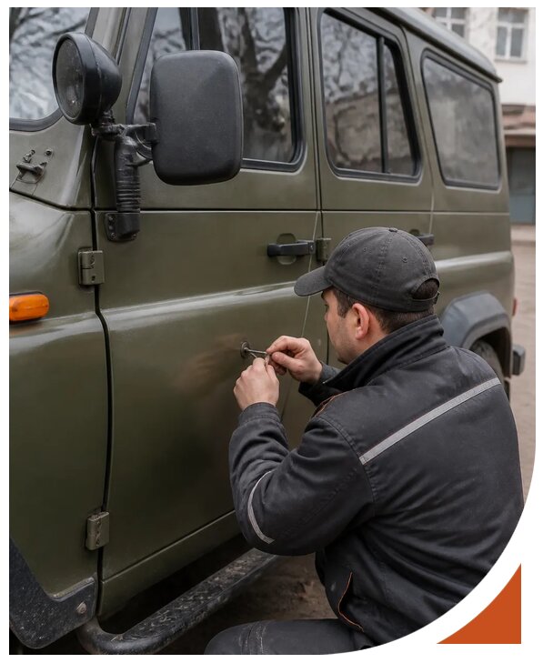 Профессиональное вскрытие автомобиля УАЗ без повреждений в Киржаче